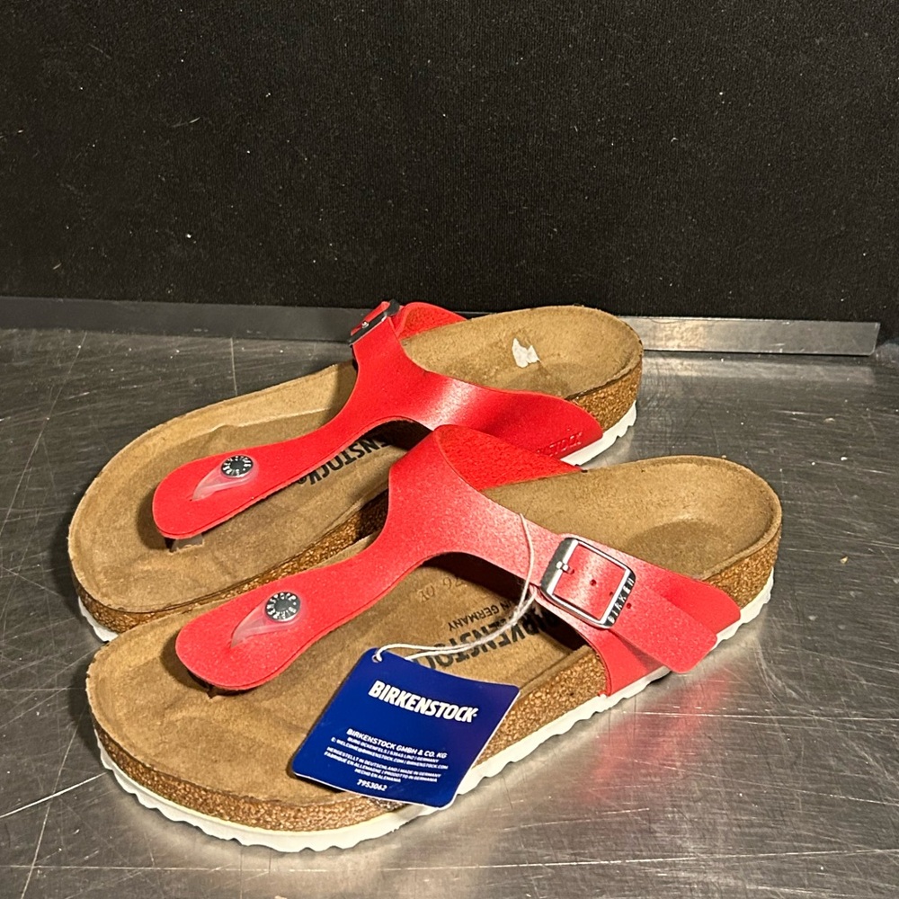 Birkenstock Red Thong Sandals